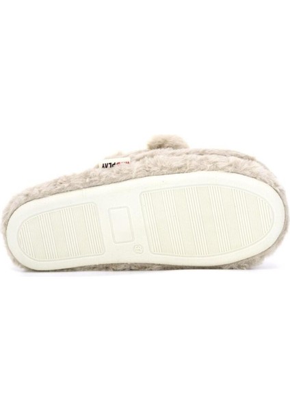 Anne Kız Ev Terliği Rahat Peluş Kuzu Figürlü Kulaklı Tüylü Kışlık Terlik Hayvanlı fırsatları