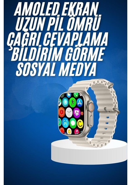 Yeni Nesil Bluetooth Bağlantılı Akıllı Saat Sosyal Medya Girişli Uyku Takibi