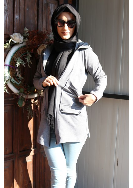 Günlük Rahat Kesim Kadın Tesettür Ceket