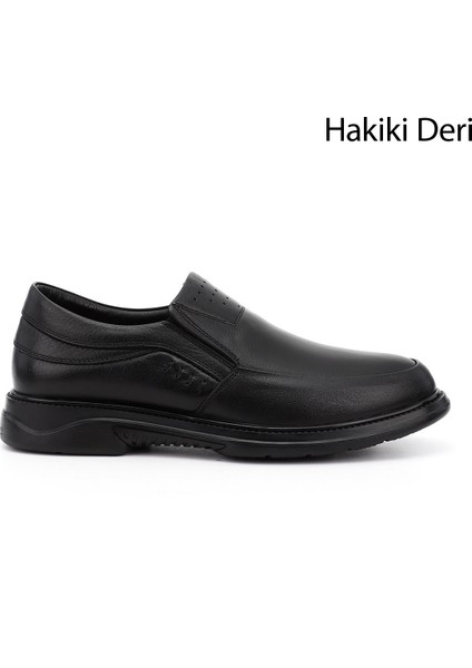 Erkek Siyah Hakiki Deri Klasik Ayakkabı
