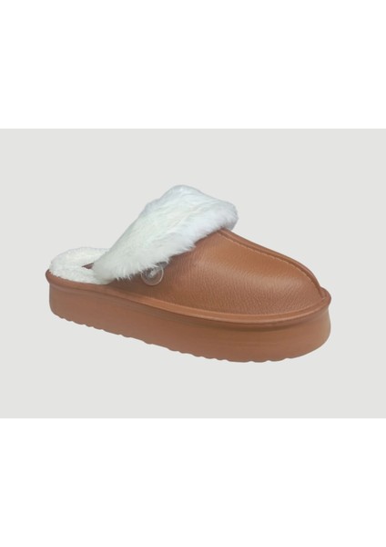PC-55332 Kadın Içi Peluşlu Terlik Taba modelleri