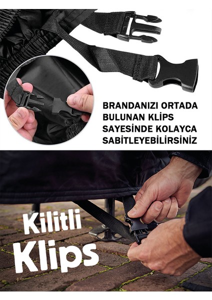 Kymco Xtown 250CT Motor Branda Siyah Su Geçirmez Logolu Motosiklet Brandası fiyatları