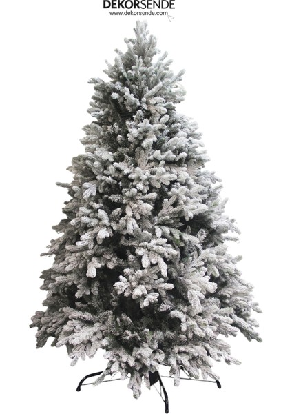 Yılbaşı Çam Ağacı Karlı Yeşil 240 cm