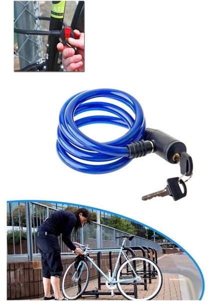 Buğz Bisiklet Kilidi Anahtarlı 11.5mm x 85CM