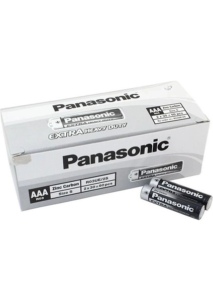 Buğz Panasonic Manganez Ince Kalem Aaa Pil 60'lı Paket