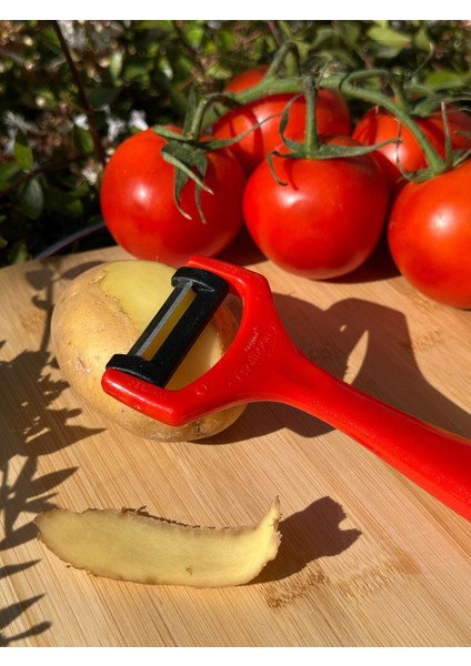 Pırıltılı Kırmızı Sapan Soyacak – Paslanmaz Alman Çeliği, Ergonomik Sap, Yüksek Keskinlik fiyatları