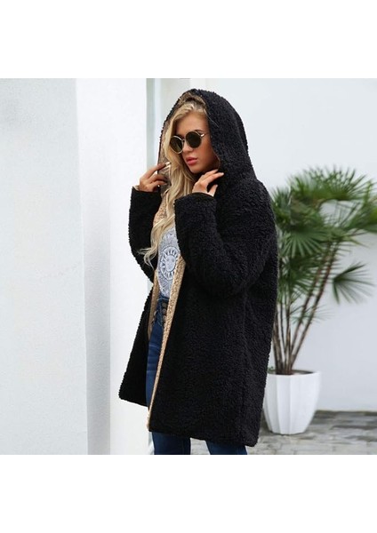 Peluş Çift Taraflı Kışlık Kadın Tüylü Ceket indirimleri