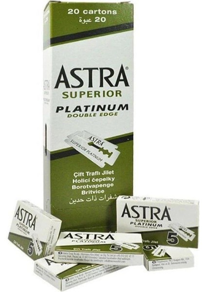 Buğz Astra Tıraş Bıçağı Yeşil Jilet 20'li Paket