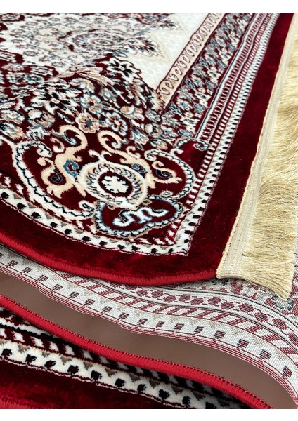 Etnik Desen Halı Bordo Renk Argın Halı modelleri