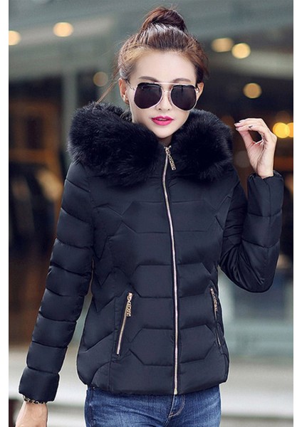 Günlük Kürklü Şişme Kadın Mont fırsatları