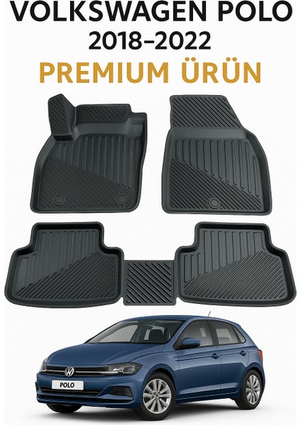 Volkswagen Polo 2017-2022 Uyumlu 3D Havuzlu Oto Paspas Premium fiyatları