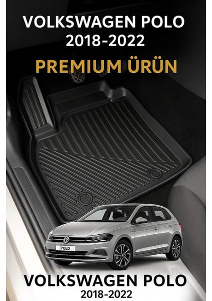 Volkswagen Polo 2017-2022 Uyumlu 3D Havuzlu Oto Paspas Premium modelleri