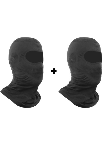 Motorcu Balaklava Maske Seti (1 Adet Yazlık + 1 Adet Yazlık)