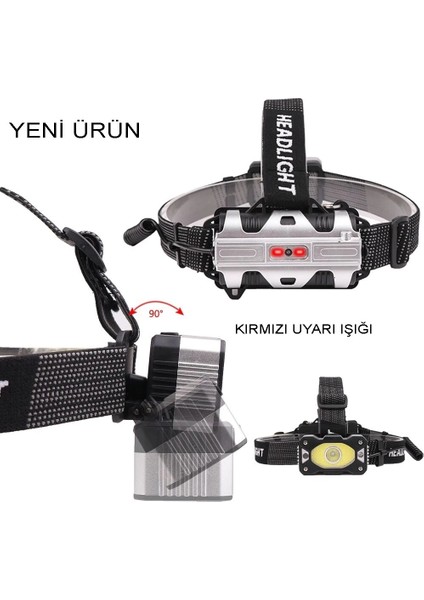 Buğz 4 Modlu Sensörlü Şarjlı Güçlü Kafa Lambası WT-248 fiyatları