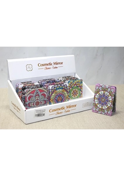 Buğz Taşlı El Aynası Dikdörtgen Ince ALK3736