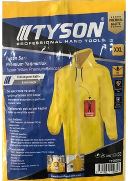 Premıum Yağmurluk Sarı Xxl 10 Adet fiyatları