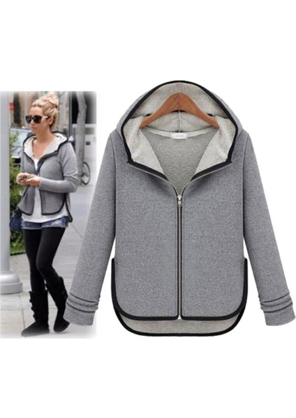 Günlük Fermuarlı Kapüşonlu Kadın Ceket fiyatları