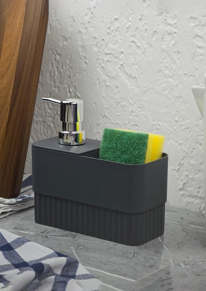 Çift Hazneli Sıvı Sabunluk - Plastik Mutfak Sabunluğu - 1 Litre fiyatları