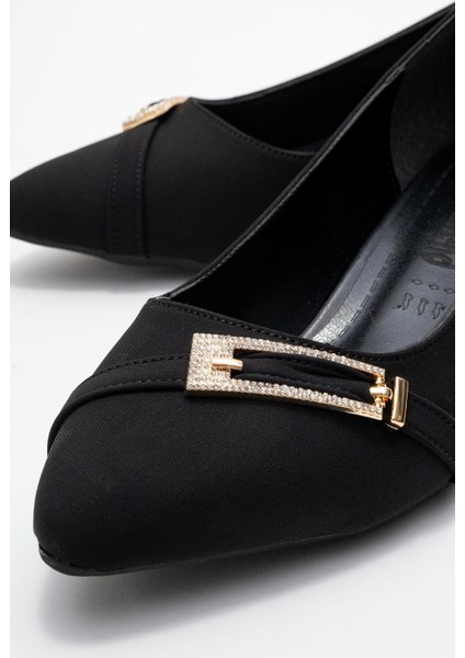 Kadın Tokalı Topuklu Ayakkabı; Siyah Zra modelleri