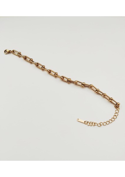 Çelik T Fany Bileklik Altın Rengi