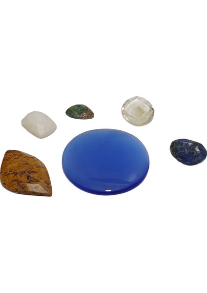 Kabaşon Kesim Kuvars Doğal Taş 24 Gram Lot 22