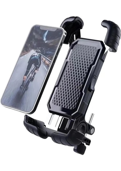 Buğz 360° Derece Ayarlanabilen Gidon Bağlantılı Bisiklet Motosiklet Için Abs 4-7.8″ Inç Telefon Tutucu fiyatları