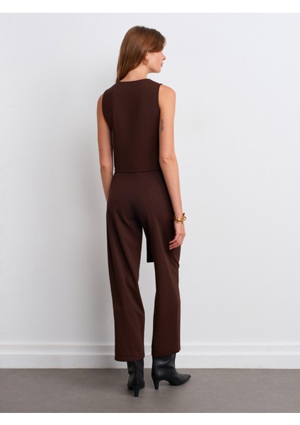 72189 Kemerli Pantolon-Kahve fiyatları