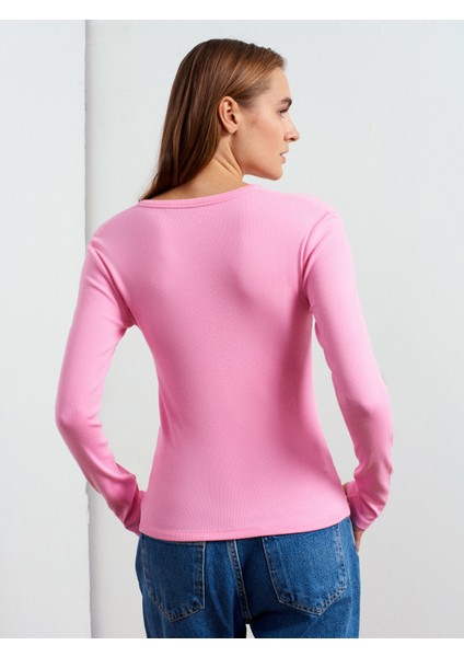 32024 Çıtçıtlı Modal Karışımlı Top-Pembe fiyatları