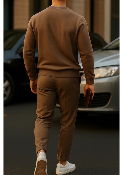 Erkek Uzun Kollu Kışlık Comfort Kahve Bol Sweatshirt indirimleri