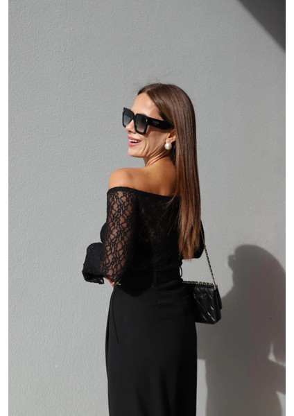 Siyah Dantel Bluz fiyatları