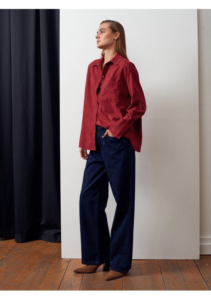 72058 Beli Lastikli Denim Pantolon-Lacivert fırsatları