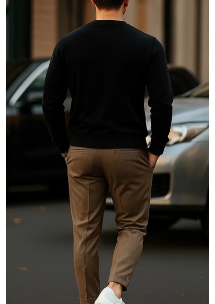 Erkek Uzun Kollu Kışlık Comfort Siyah Bol Sweatshirt modelleri