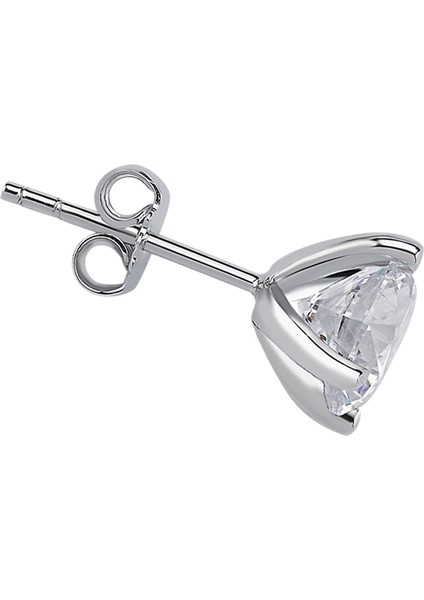 Beyaz Topaz Taşlı Modern Tektaş Erkek Küpesi 0402E0033 fiyatları