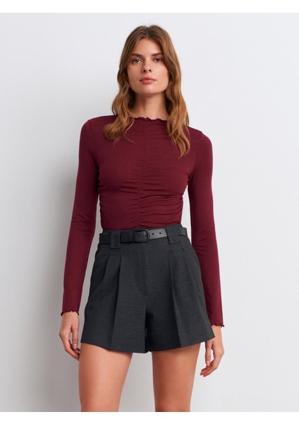 32112 Büzgülü Top-Bordo modelleri