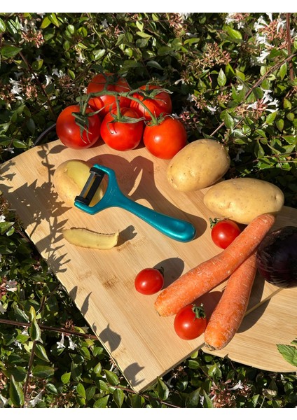 Pırıltılı Turkuaz Sapan Soyacak – Paslanmaz Alman Çeliği, Ergonomik Sap, Yüksek Keskinlik indirimleri