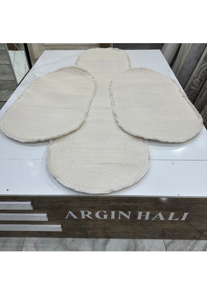 Oval Yatak Odası Halısı Akrilik 3'lü Set Argın Halı fiyatları