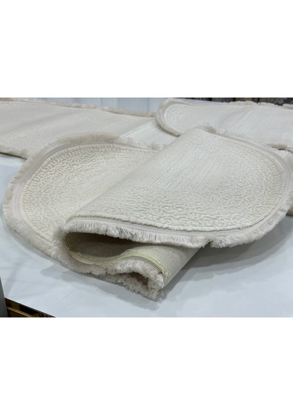 Oval Yatak Odası Halısı Akrilik 3'lü Set Argın Halı fırsatları