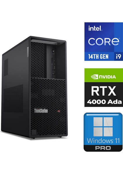 Dws Thinkstation P3 I9-14900K 128GB 4tb SSD 20GB RTX4000 Ada W11P Iş Istasyonu 30GS00CRTR 012