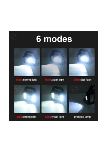 Buğz P-880A Solar Powerbanklı Şarjlı Taşınabilir Güçlü Fener fırsatları