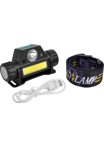 Buğz 8 Saat Dayanıklı Şarjlı Sensörlü Mıknatıslı Kafa Lambası WT-055