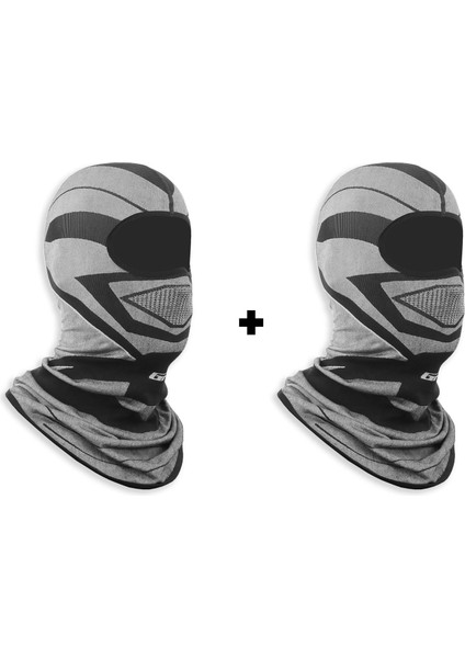 Motorcu Balaklava Maske Seti (1 Adet Kışlık + 1 Adet Kışlık)