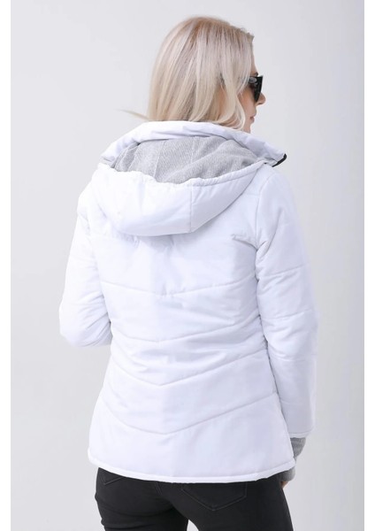 Günlük Su Geçirmez Kışlık Şişme Kadın Mont