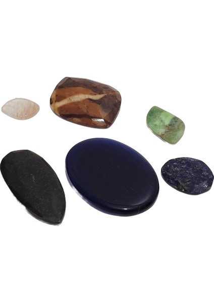 Kabaşon Kesim Kuvars Doğal Taş 14,3 Gram Lot 20