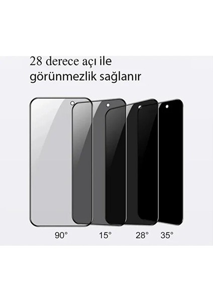 Samsung Galaxy S25 Ultra Gizlilik Filtreli Kolay Uygulama Aparatlı Siyah Çerçeveli Tam Kapatan Hayalet Kırılmaz Cam Ekran Koruyucu modelleri