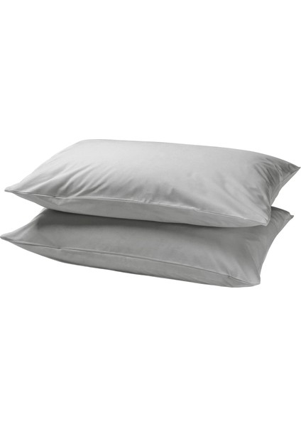 Dvala 2'li Yastık Kılıfı Açık Gri 50 x 60 cm 2 Adet