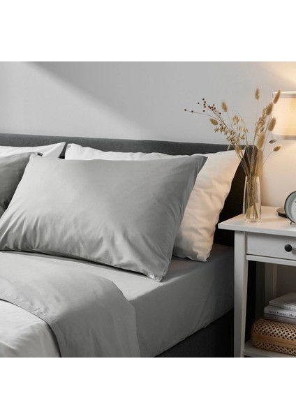 Dvala 2'li Yastık Kılıfı Açık Gri 50 x 60 cm 2 Adet modelleri
