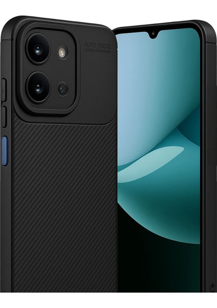 Xiaomi Redmi 15C Uyumlu Kılıf Kamera Çıkıntılı Karbon Fiber Desenli Renk Atmaz Koruyucu Kapak Kilif fiyatları