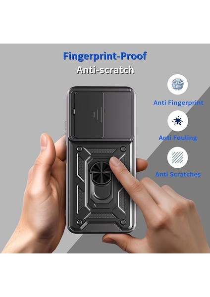 Xiaomi Redmi 15C Kılıf Kamera Korumalı Sürgülü Yüzüklü Armor Military Tank Koruyucu Kapak indirimleri