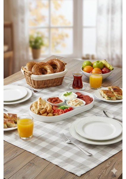 36,5X19 cm Oval Porselen Servis Tabağı – Kahvaltılık, Meze, Aperatif ve Tatlı Sunum Kabı – Şık ve Dayanıklı indirimleri
