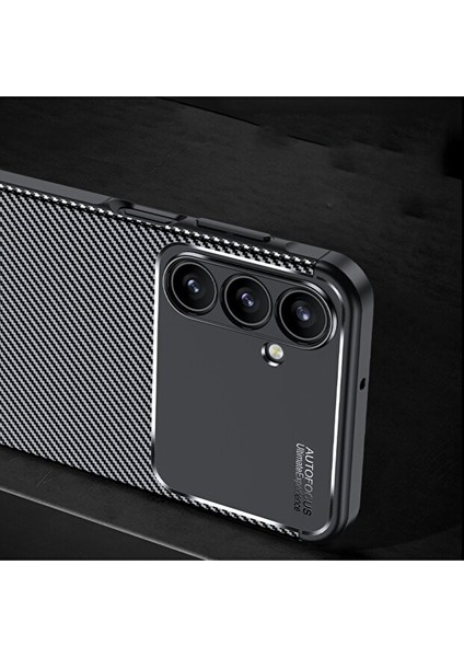 Samsung Galaxy A17 Uyumlu Kılıf Kamera Çıkıntılı Karbon Fiber Desenli Renk Atmaz Koruyucu Kapak Kilif modelleri